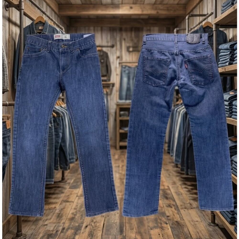 Levi's 511 Red Tab Black Label Blue Jeans Boys Size 14 Reg 27x27
